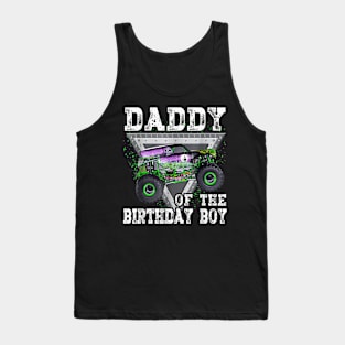 Daddy Of The Birthday Boy Monster Truck Birthday Family Tank Top